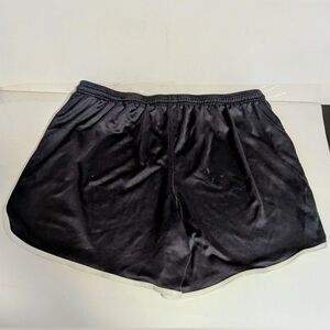 Zelos Brown Athletic Running Shorts with White Trim Tie Elastic Waist Curvy 1X